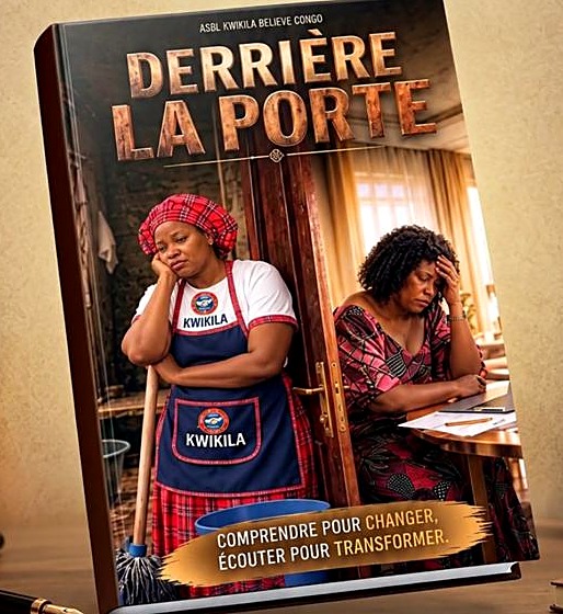 Couverture du livre « Derrière la porte », ASBL Kwikila Believe Congo